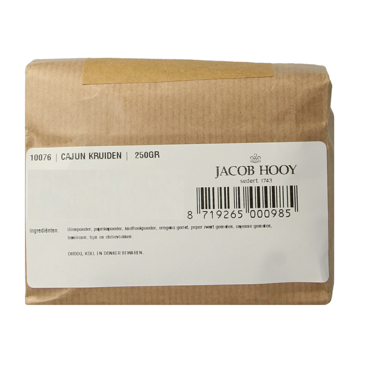 Jacob Hooy Cajun kruiden 250.00 Gram