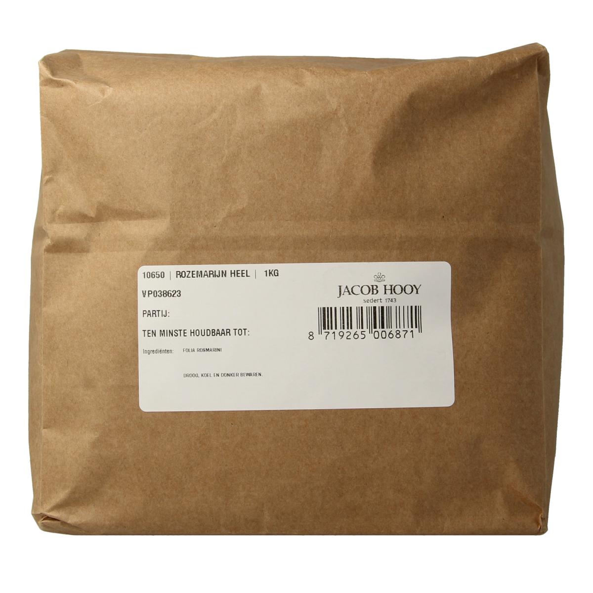 Jacob Hooy Rozemarijn heel  1.00 Kilogram