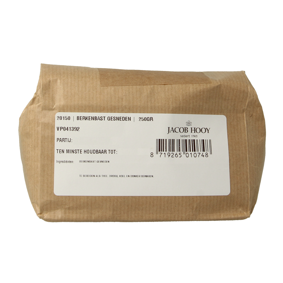 Jacob Hooy Berkenbast gesneden 250.00 Gram