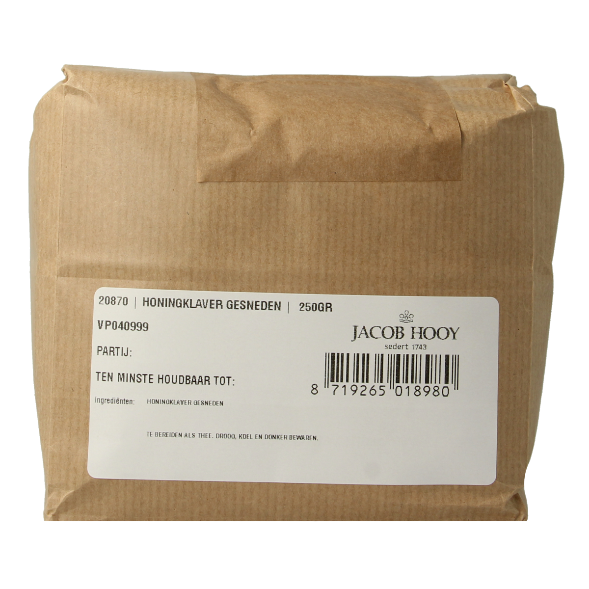 Jacob Hooy Honingklaver 250.00 Gram