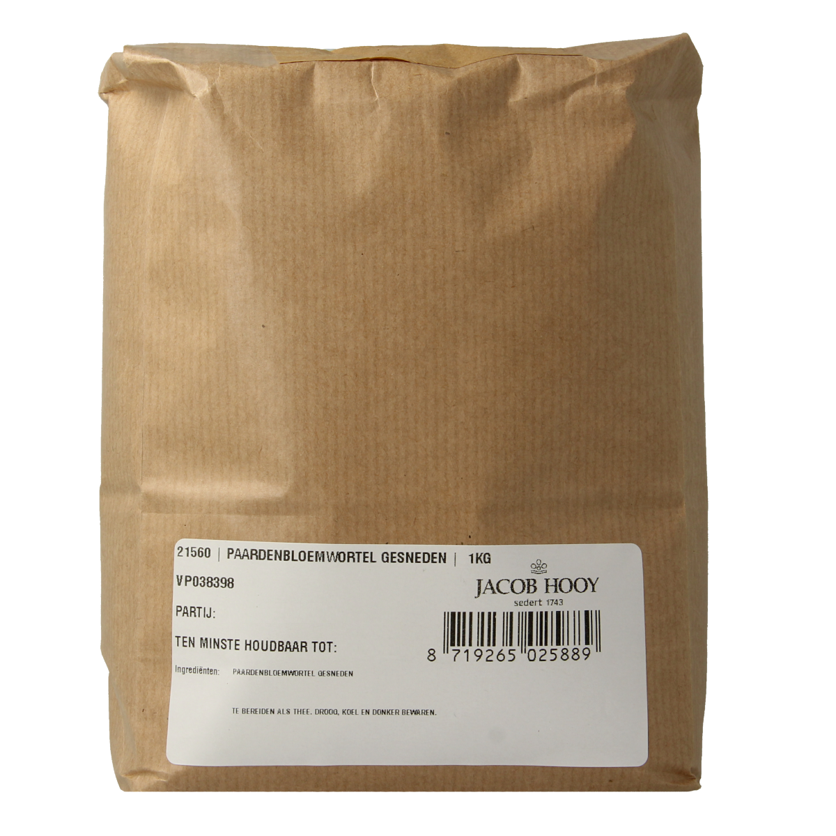Jacob Hooy Paardenbloemwortel 1.00 Kilogram
