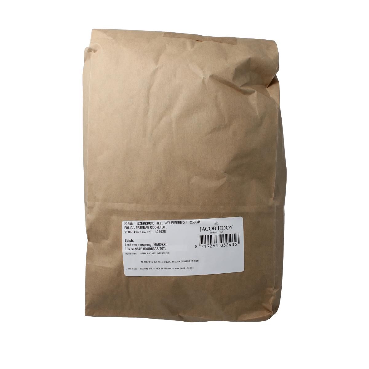 Jacob Hooy IJzerkruid verveine heel welriekend 250.00 Gram