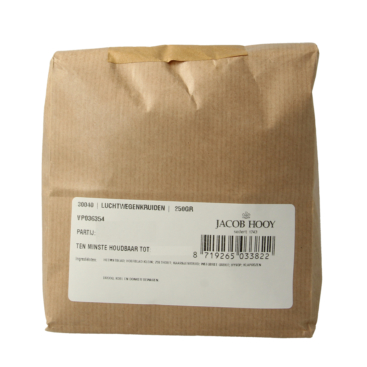 Jacob Hooy Luchtwegenkruiden 250.00 Gram