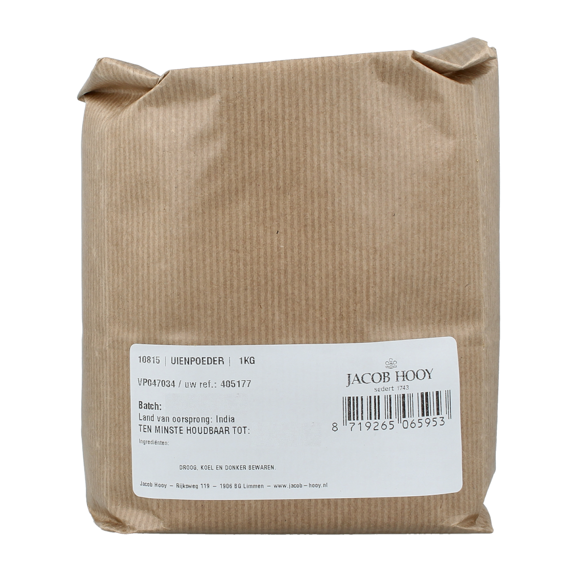 Jacob Hooy Uienpoeder 1.00 Kilogram