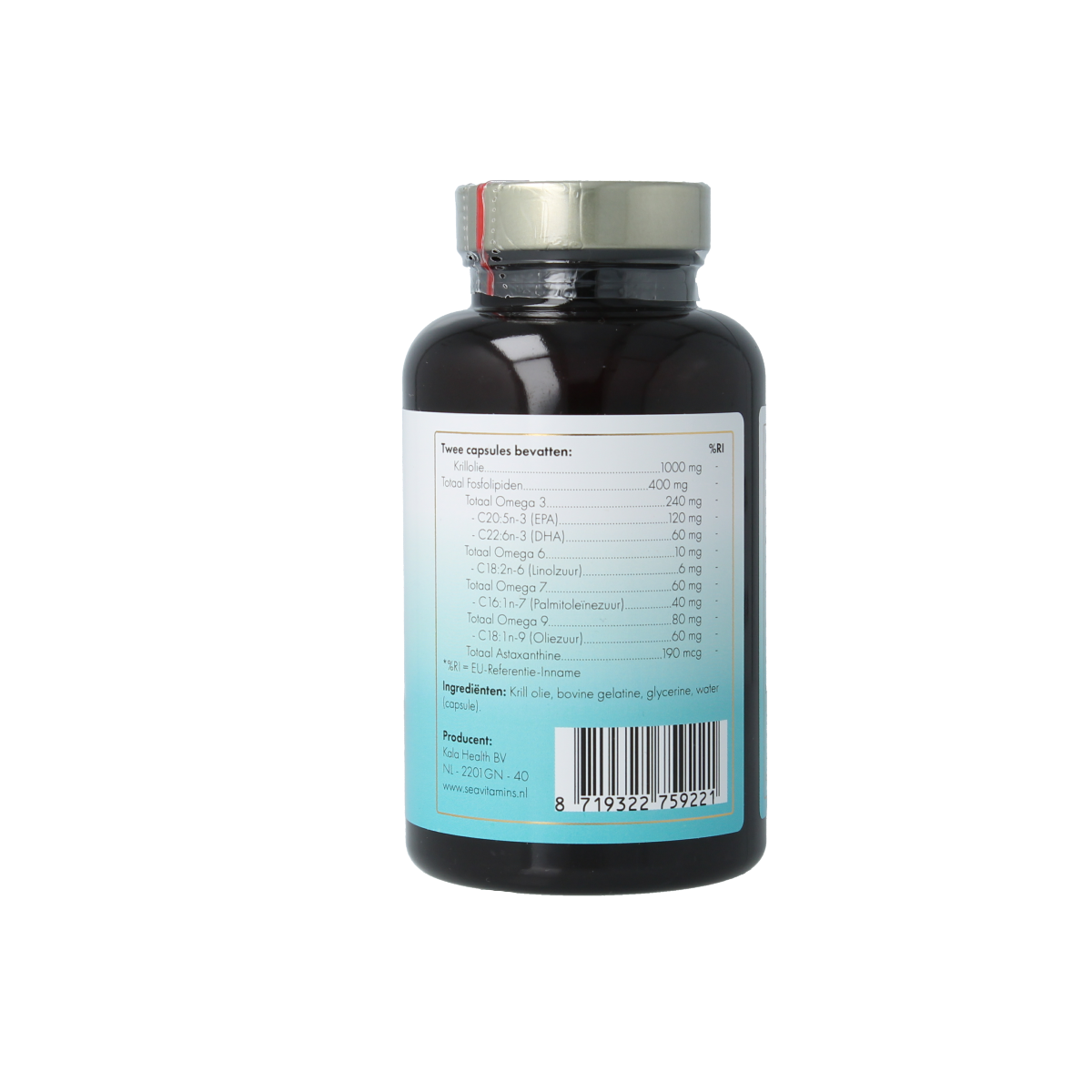 Sea Vitamins Krill olie omega 3 90.00 Vegetarische capsules
