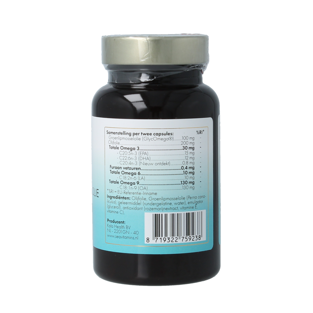 Sea Vitamins Groenlipmosselolie aspitol 90.00 Vegetarische capsules