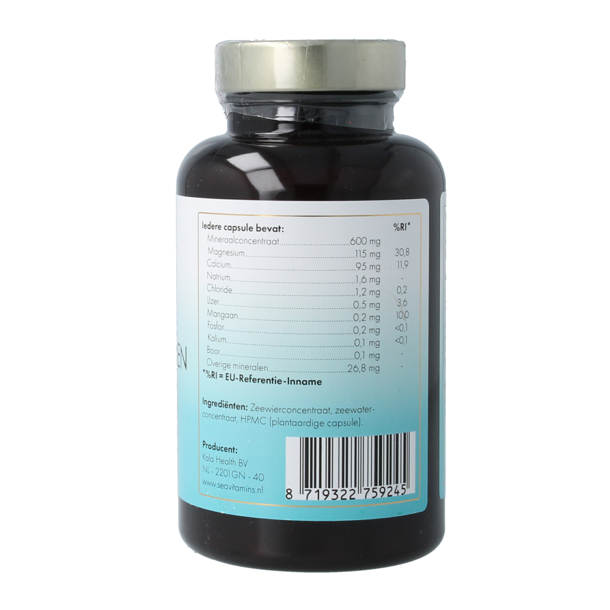 Sea Vitamins Zee mineralen vegan 90.00 Vegetarische capsules