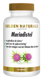 Golden Naturals Mariadistel 90.00 Vegetarische capsules