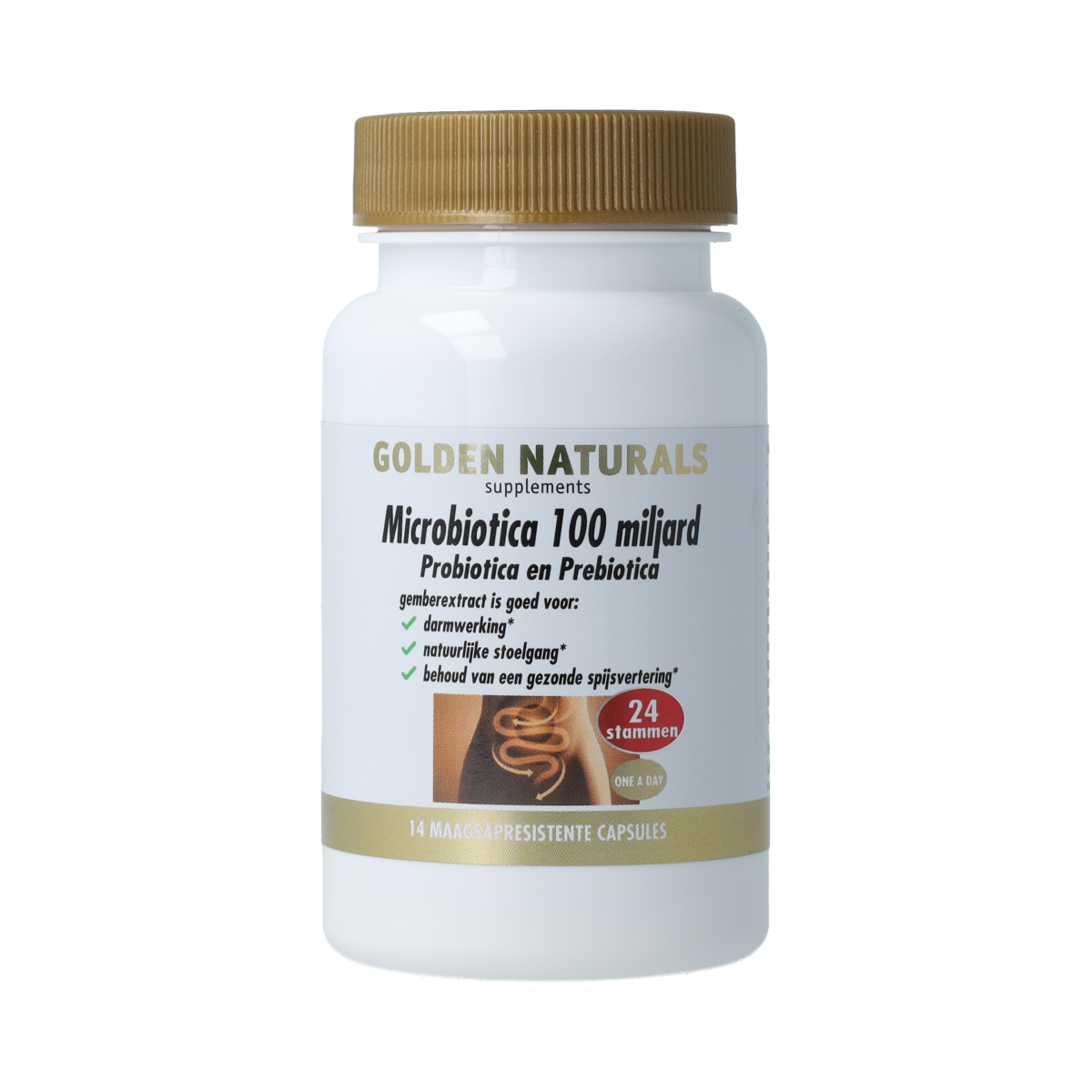 Golden Naturals Probiotica 100 miljard 14.00 Vegetarische capsules