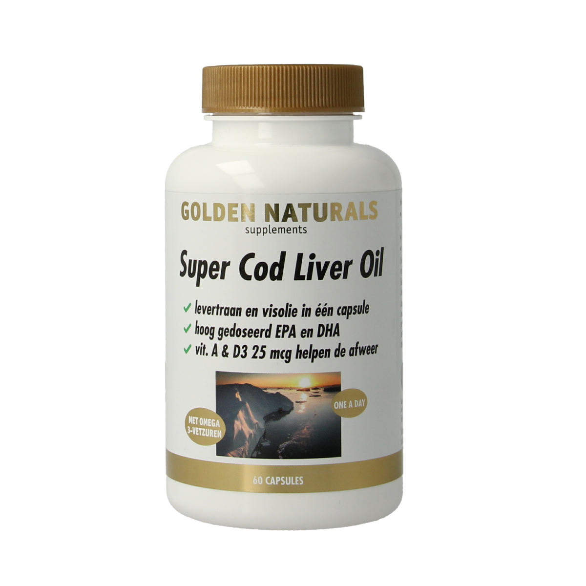 Golden Naturals Super cod liver oil 60.00 Capsules