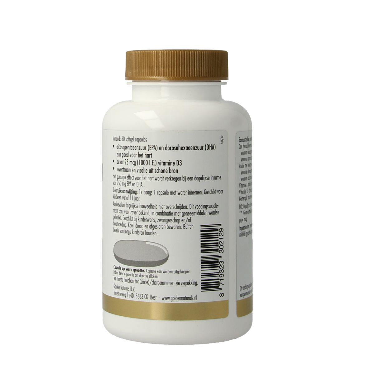 Golden Naturals Super cod liver oil 60.00 Capsules