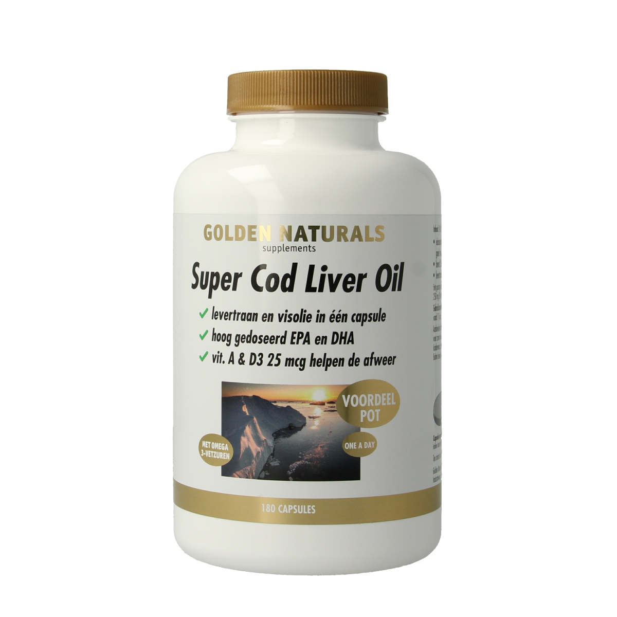 Golden Naturals Super cod liver oil 180.00 Capsules