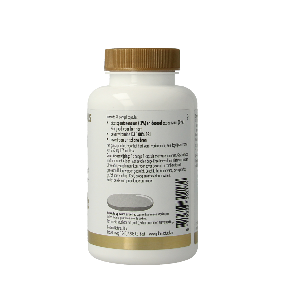 Golden Naturals Cod liver oil 90.00 Capsules