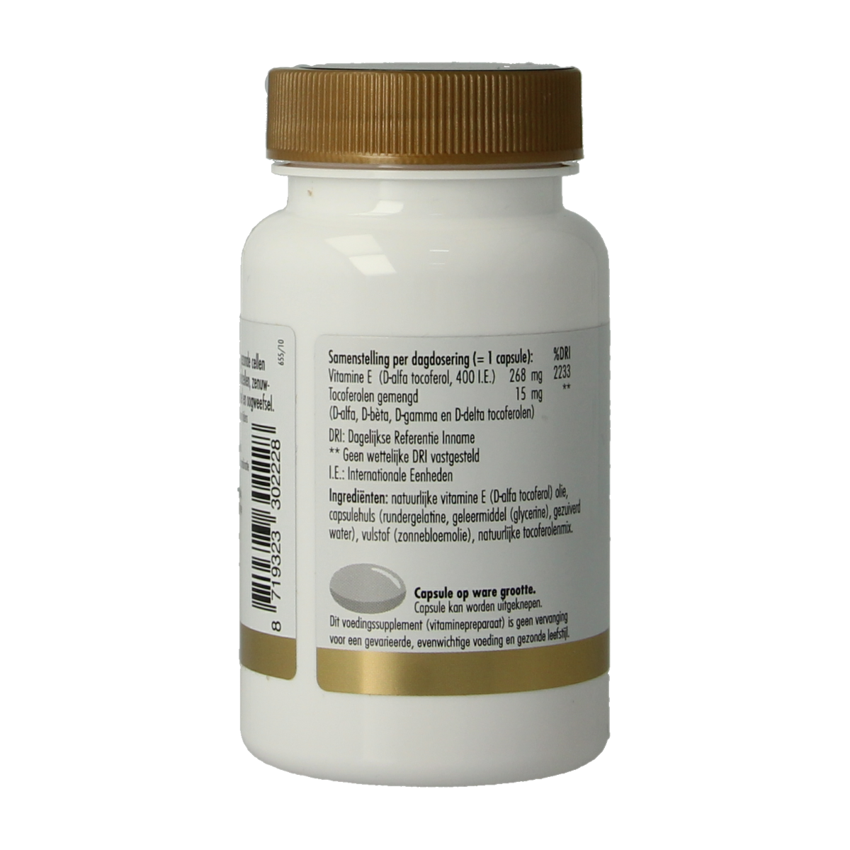 Golden Naturals Vitamine E 400IE 60.00 Capsules
