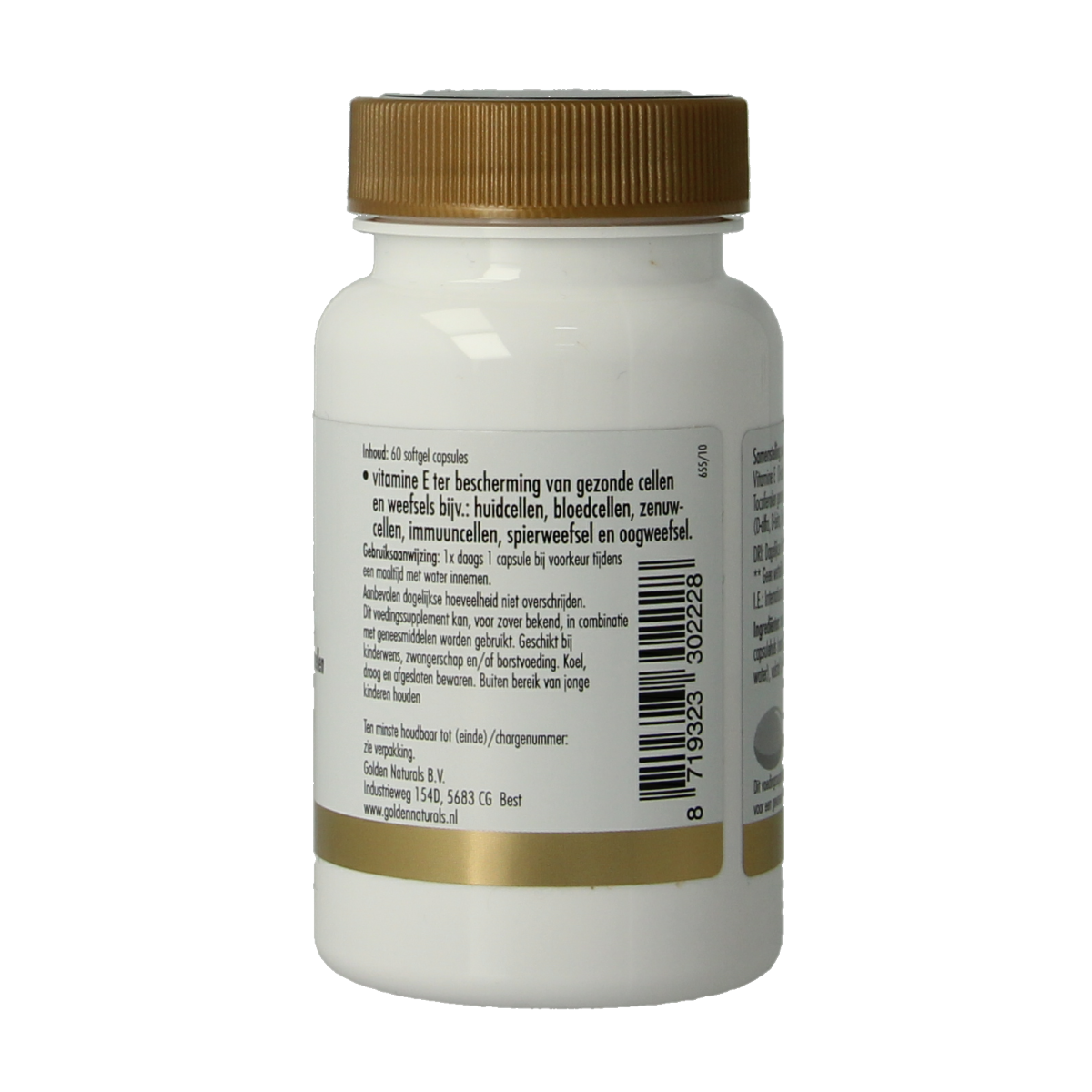 Golden Naturals Vitamine E 400IE 60.00 Capsules