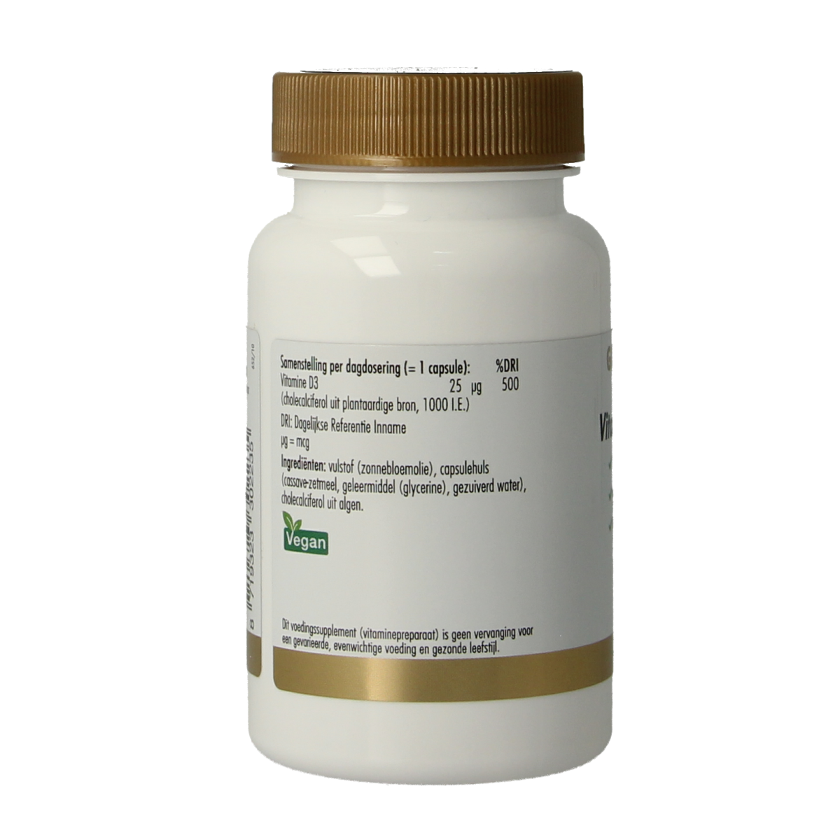 Golden Naturals Vitamine D3 25mcg vegan 120.00 Capsules