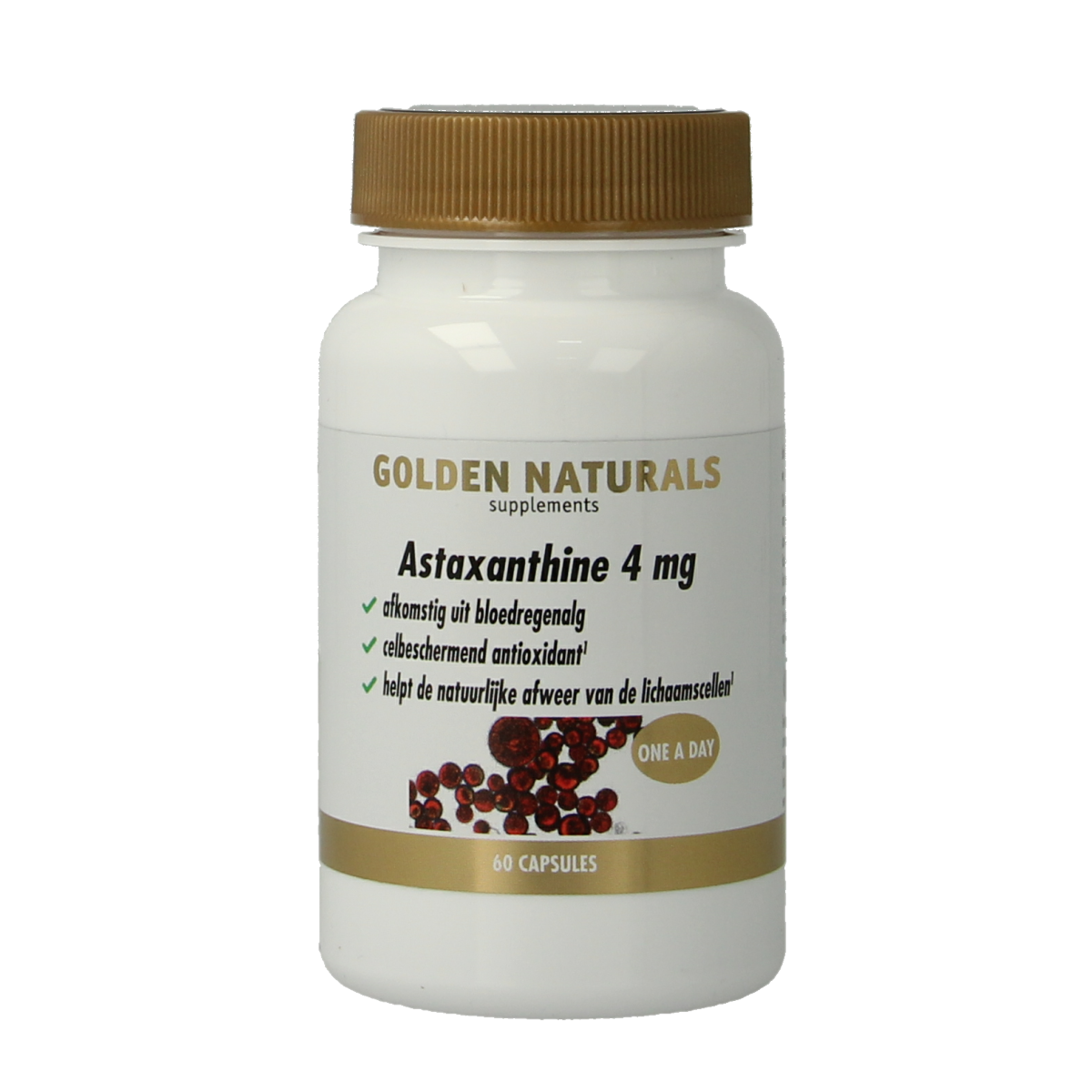 Golden Naturals Astaxanthine 4mg 60.00 Capsules