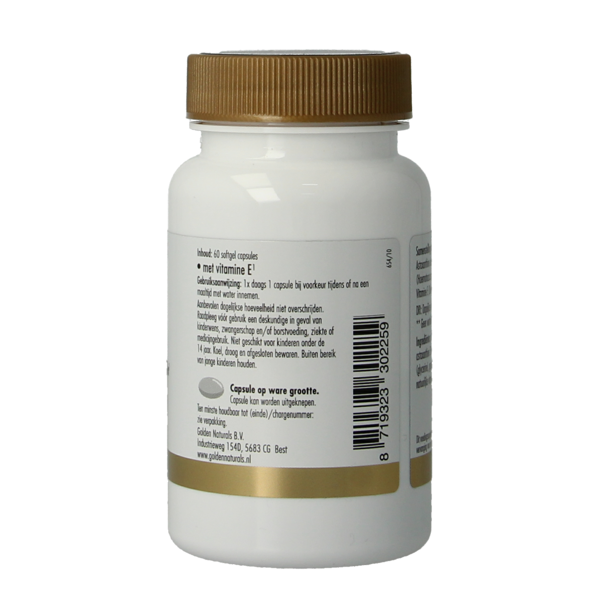 Golden Naturals Astaxanthine 4mg 60.00 Capsules