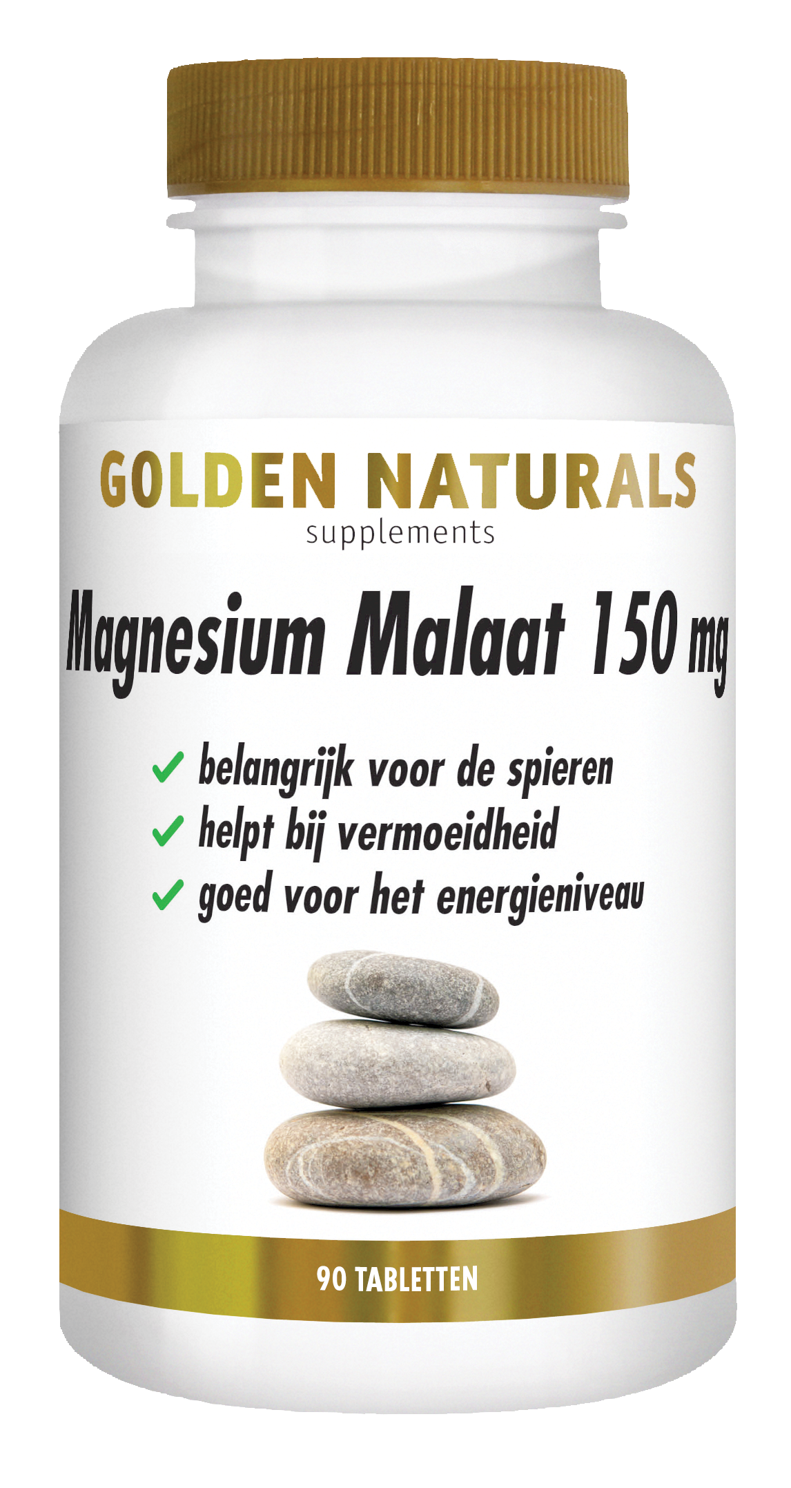 Golden Naturals Magnesium malaat vegan 90.00 Tabletten