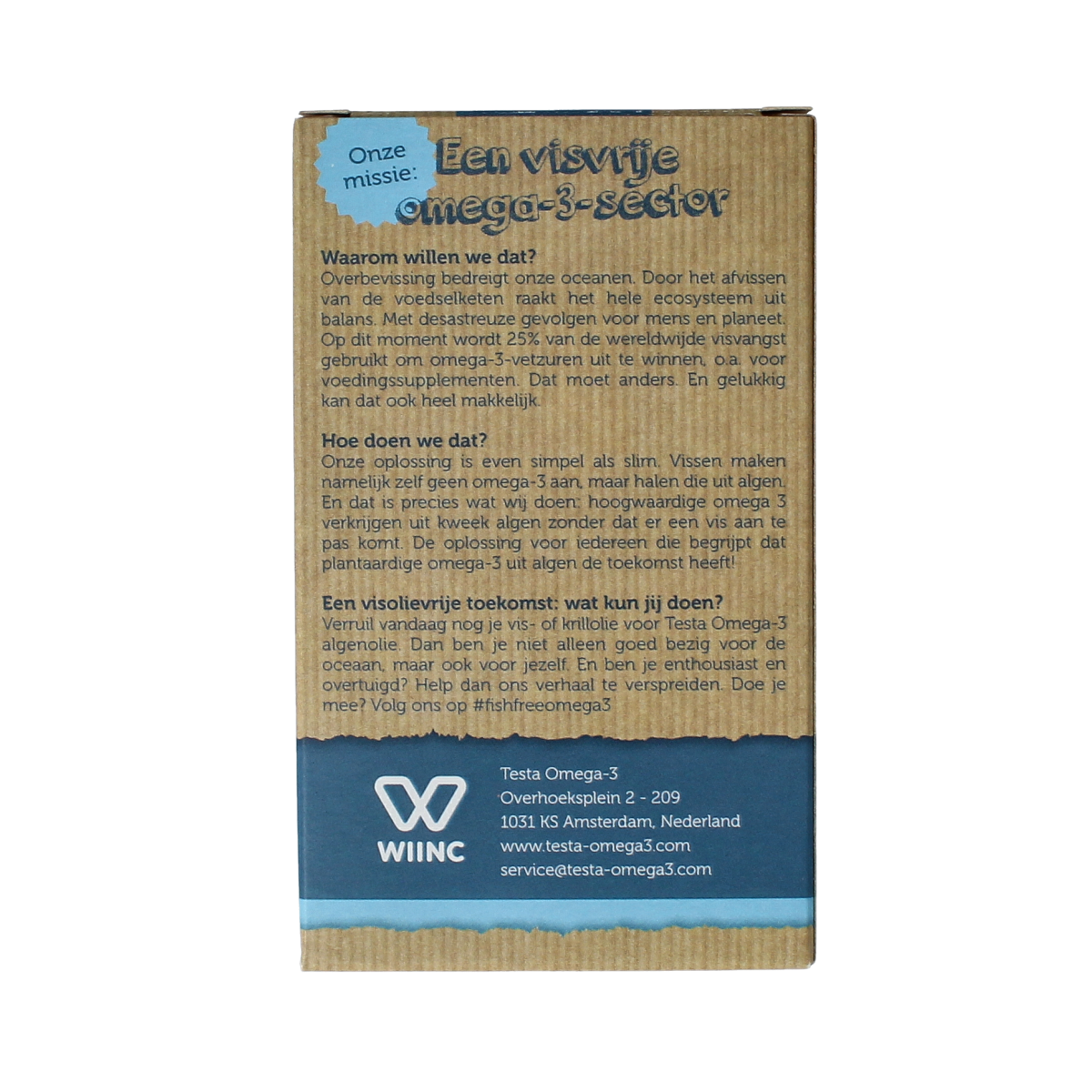 Testa Omega 3 algenolie 300mg DHA + 150mg EPA vegan 60.00 Vegetarische capsules