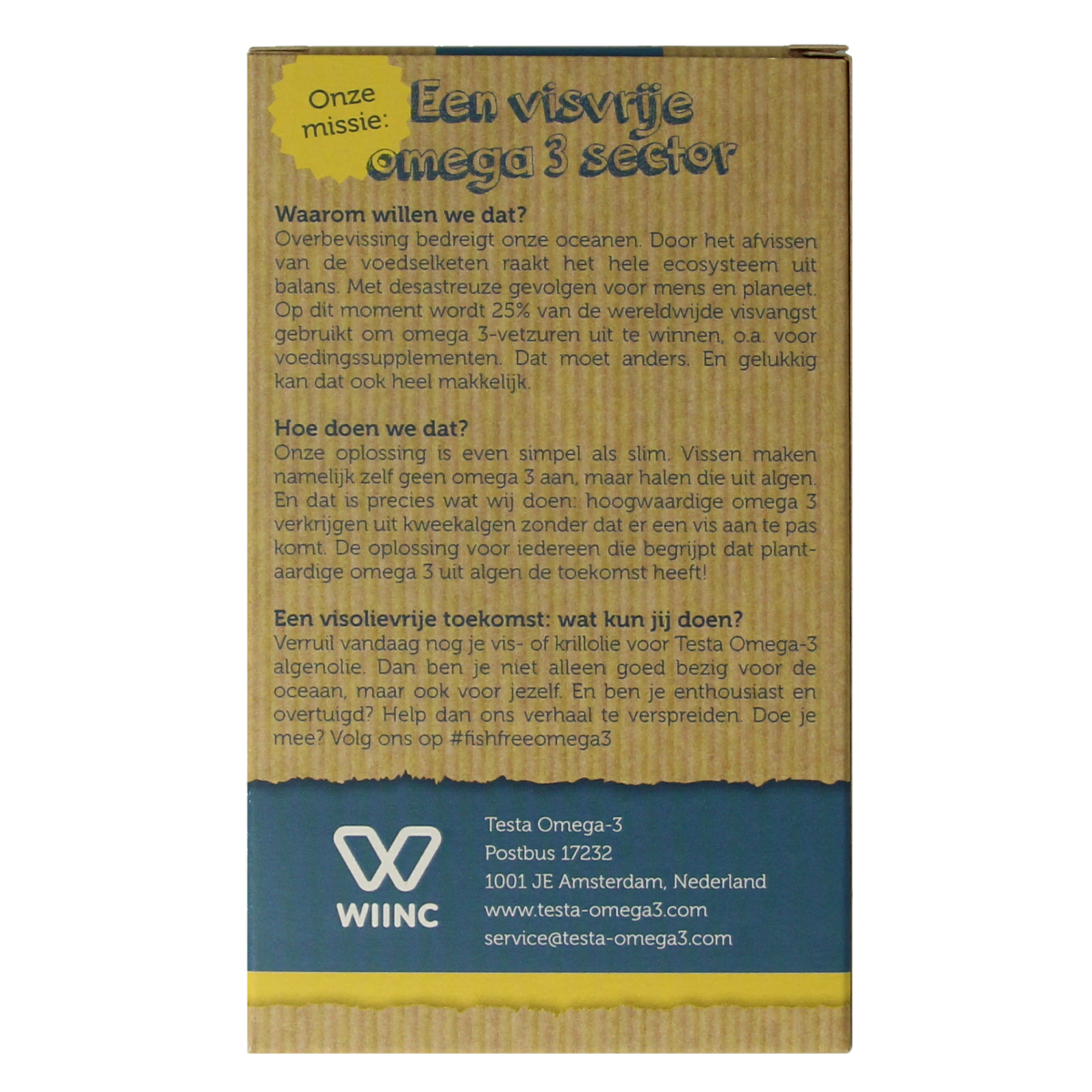 Testa Omega 3 algenolie 250mg DHA vegan NL 60.00 Vegetarische capsules