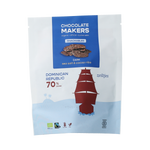 Chocolatemakers Zeiltjes puur 70% met cacaonibs & zeezout bio 100.00 Gram