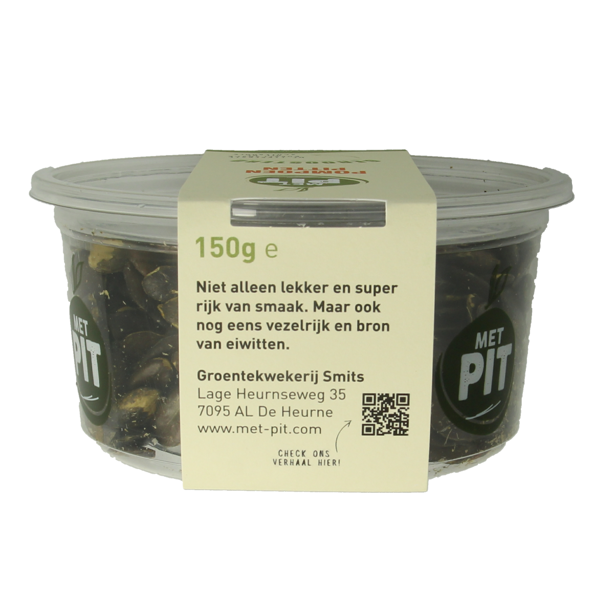Met PIT Pompoenpitten geroosterd 150.00 Gram
