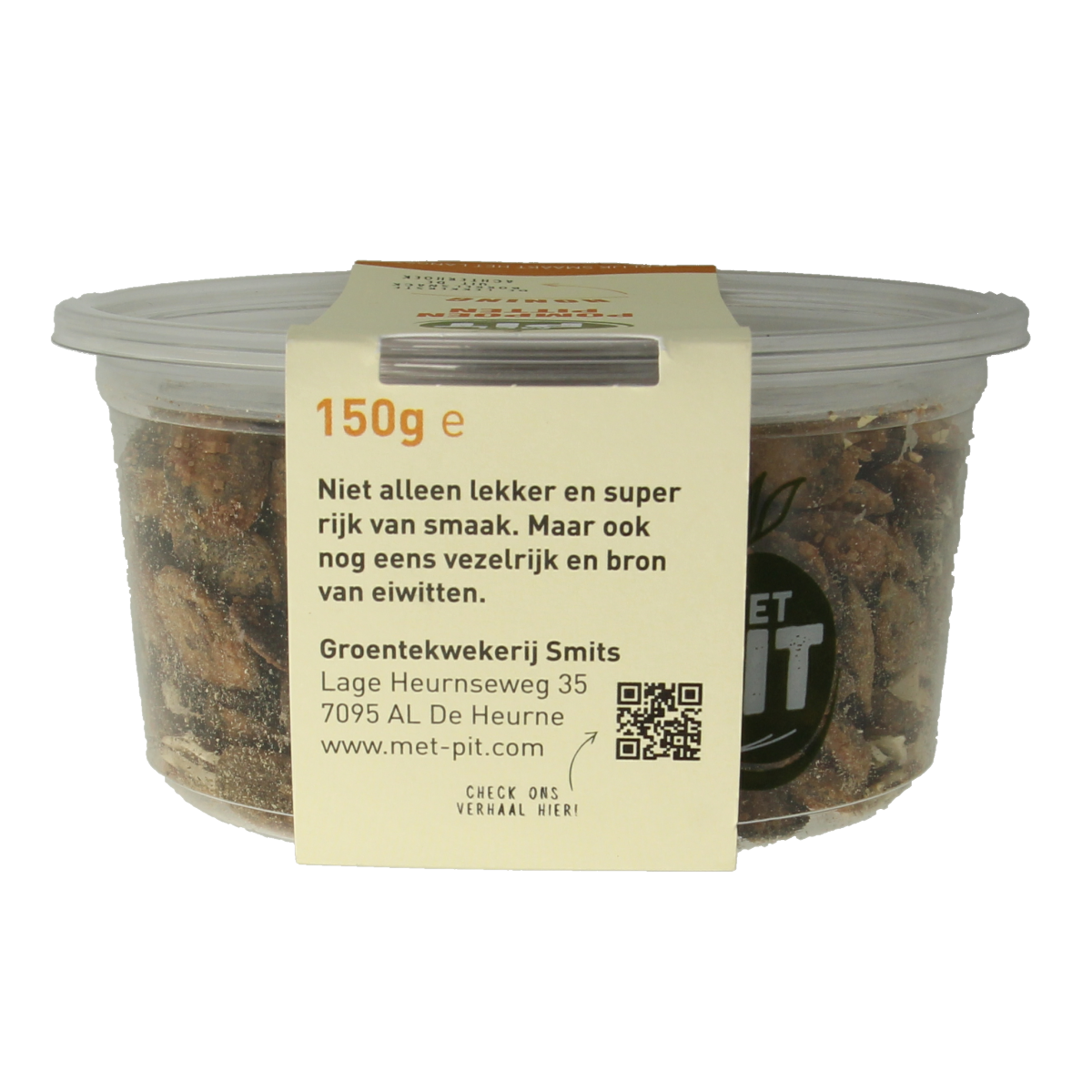 Met PIT Pompoenpitten honing 150.00 Gram