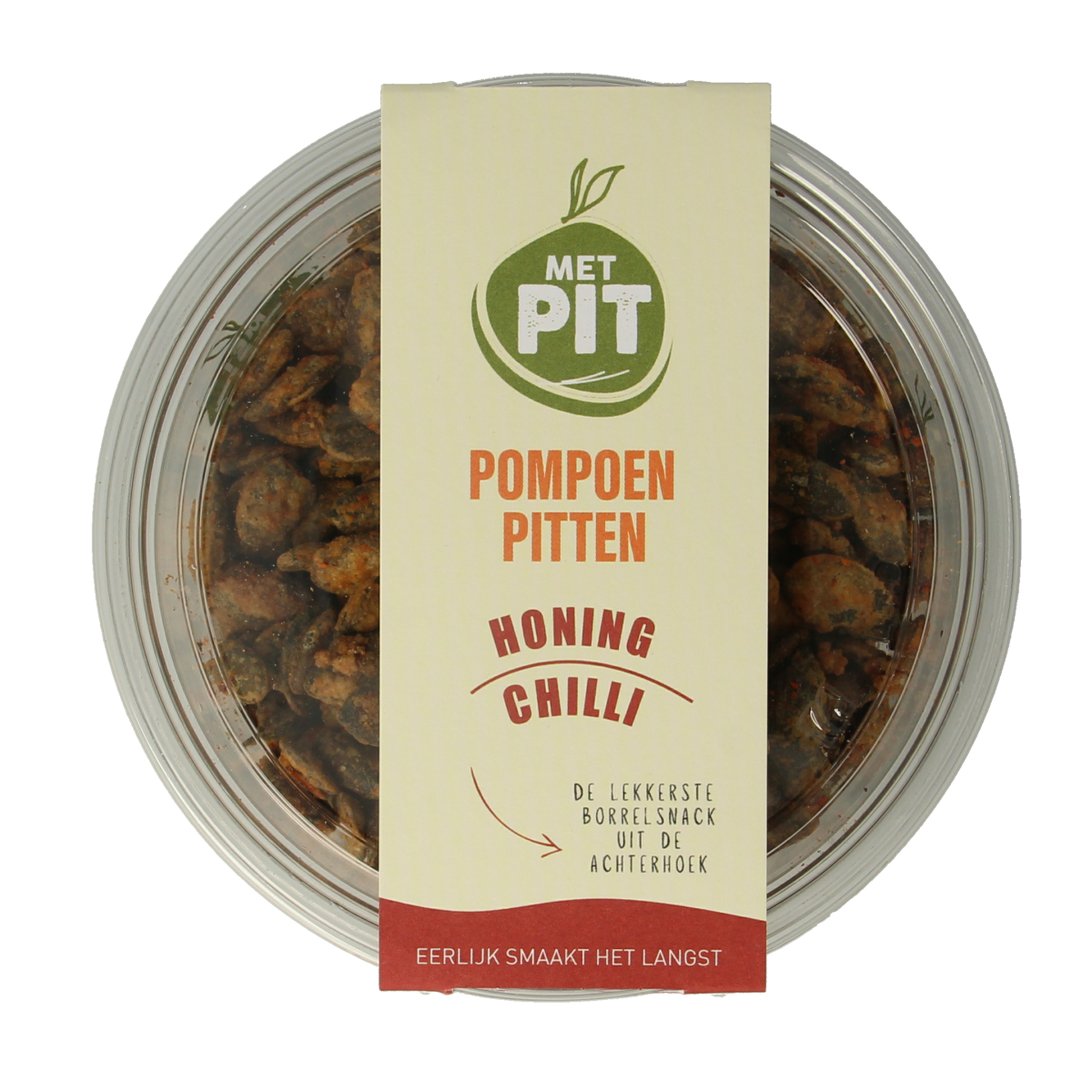 Met PIT Pompoenpitten honing chili 150.00 Gram