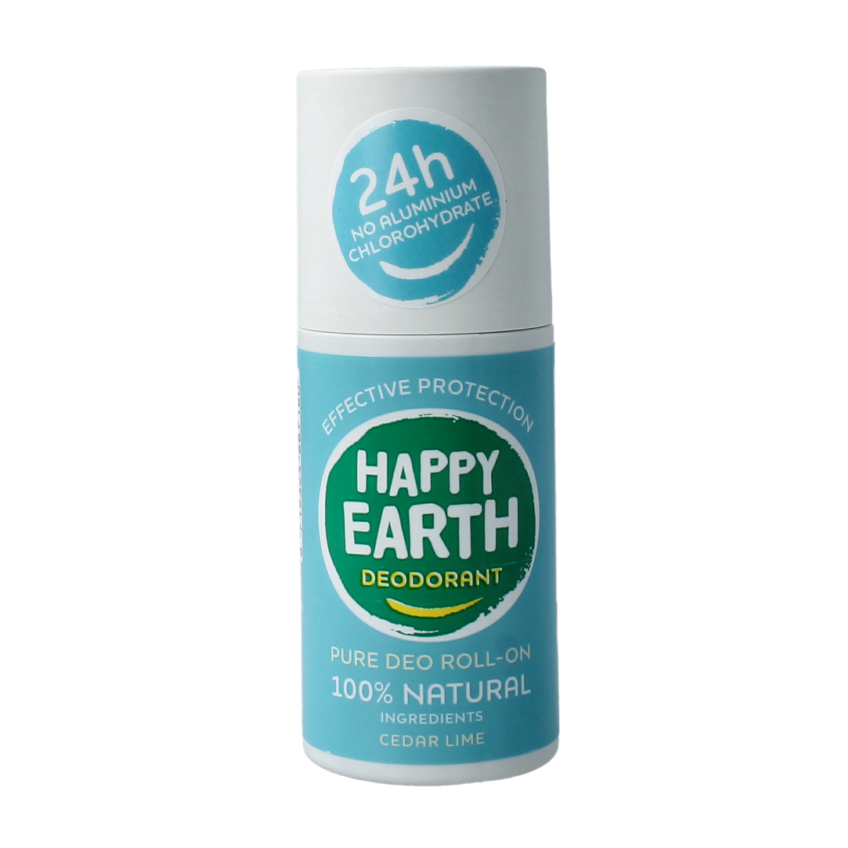 Happy Earth Pure deodorant roll-on cedar lime 75.00 Milliliter