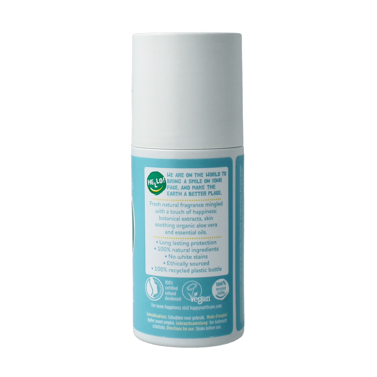 Happy Earth Pure deodorant roll-on cedar lime 75.00 Milliliter