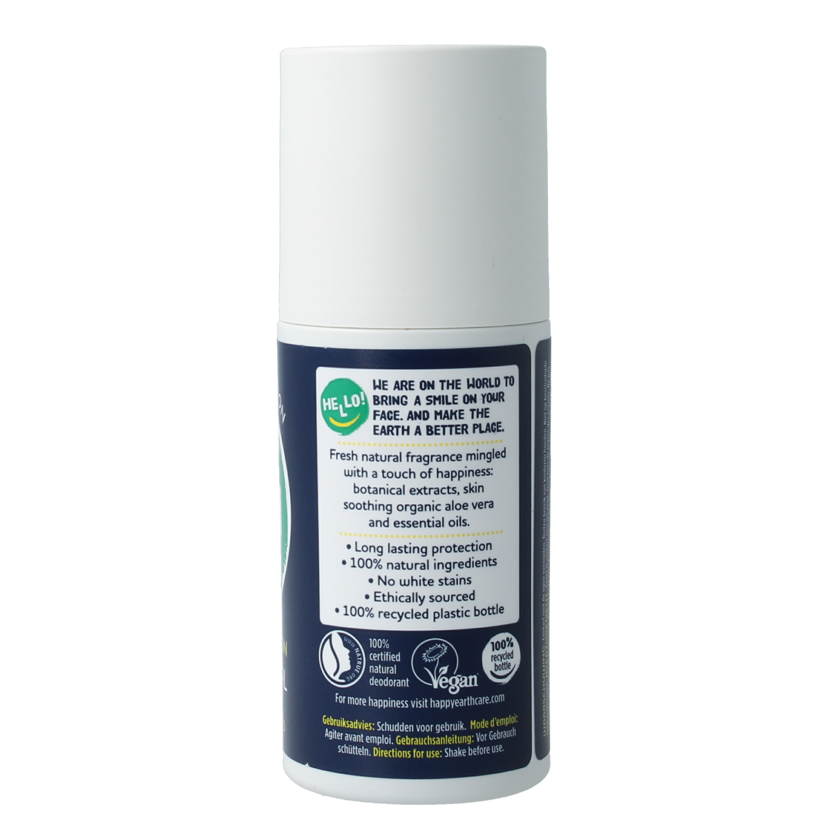 Happy Earth Pure deodorant roll-on men protect 75.00 Milliliter
