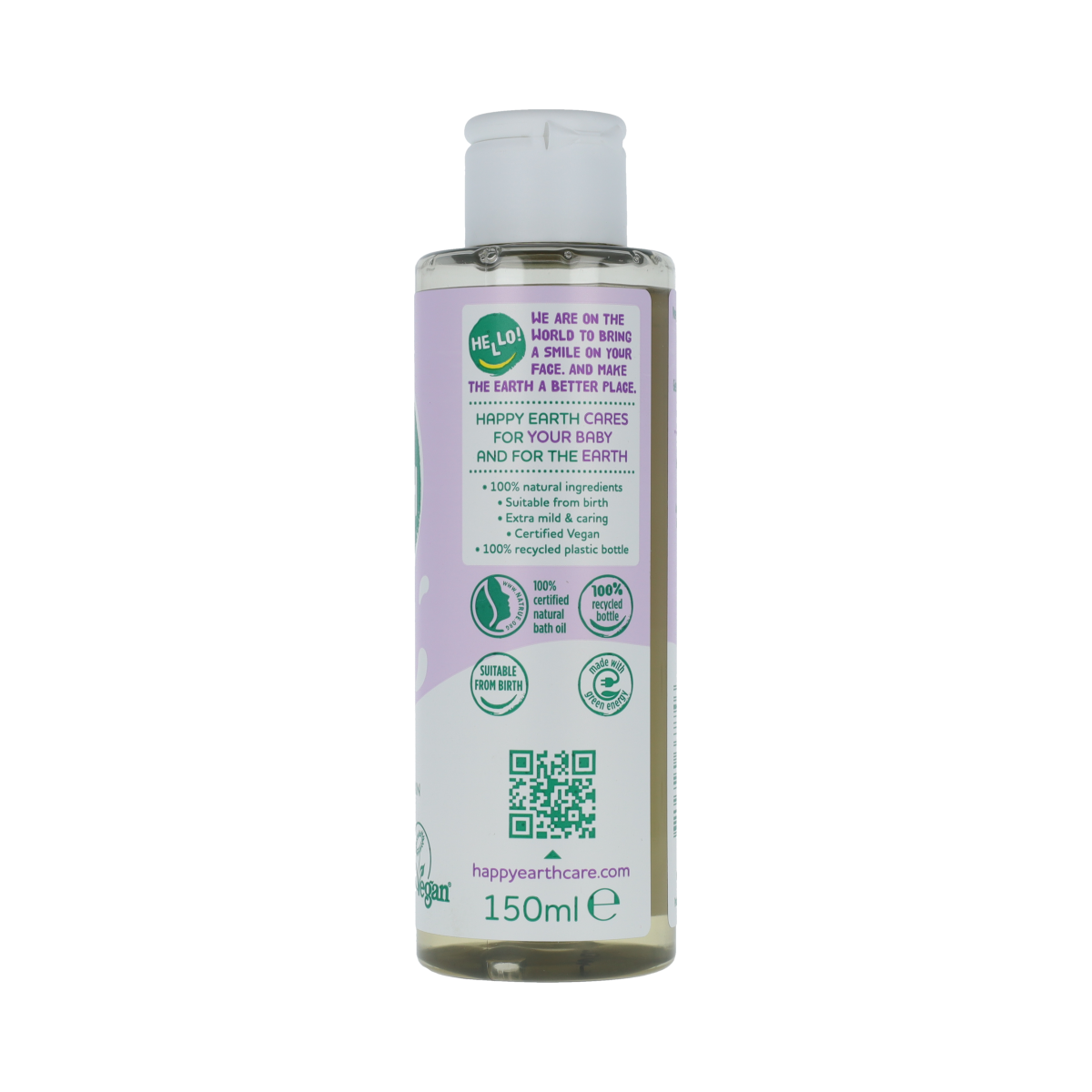 Happy Earth Baby & Kids bad Olie 150.00 Milliliter