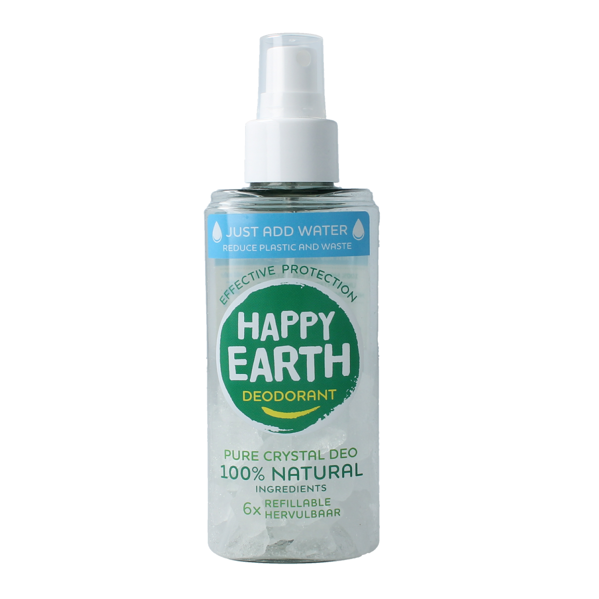 Happy Earth Natuurlijke just add water unscented spray 50.00 Gram