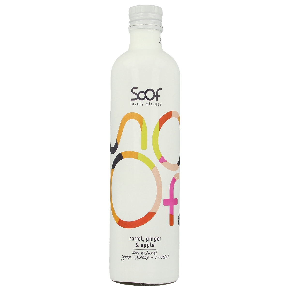 Soof Drinks Siroop wortel gember & appel 340.00 Milliliter
