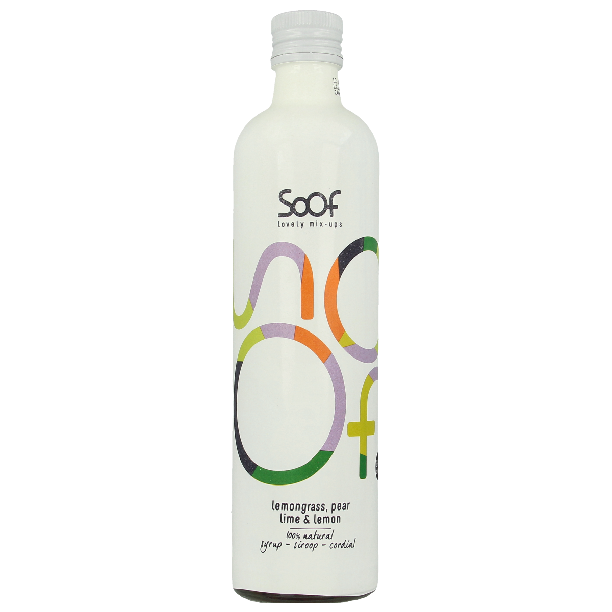Soof Drinks Siroop citroengras peer limoen 340.00 Milliliter