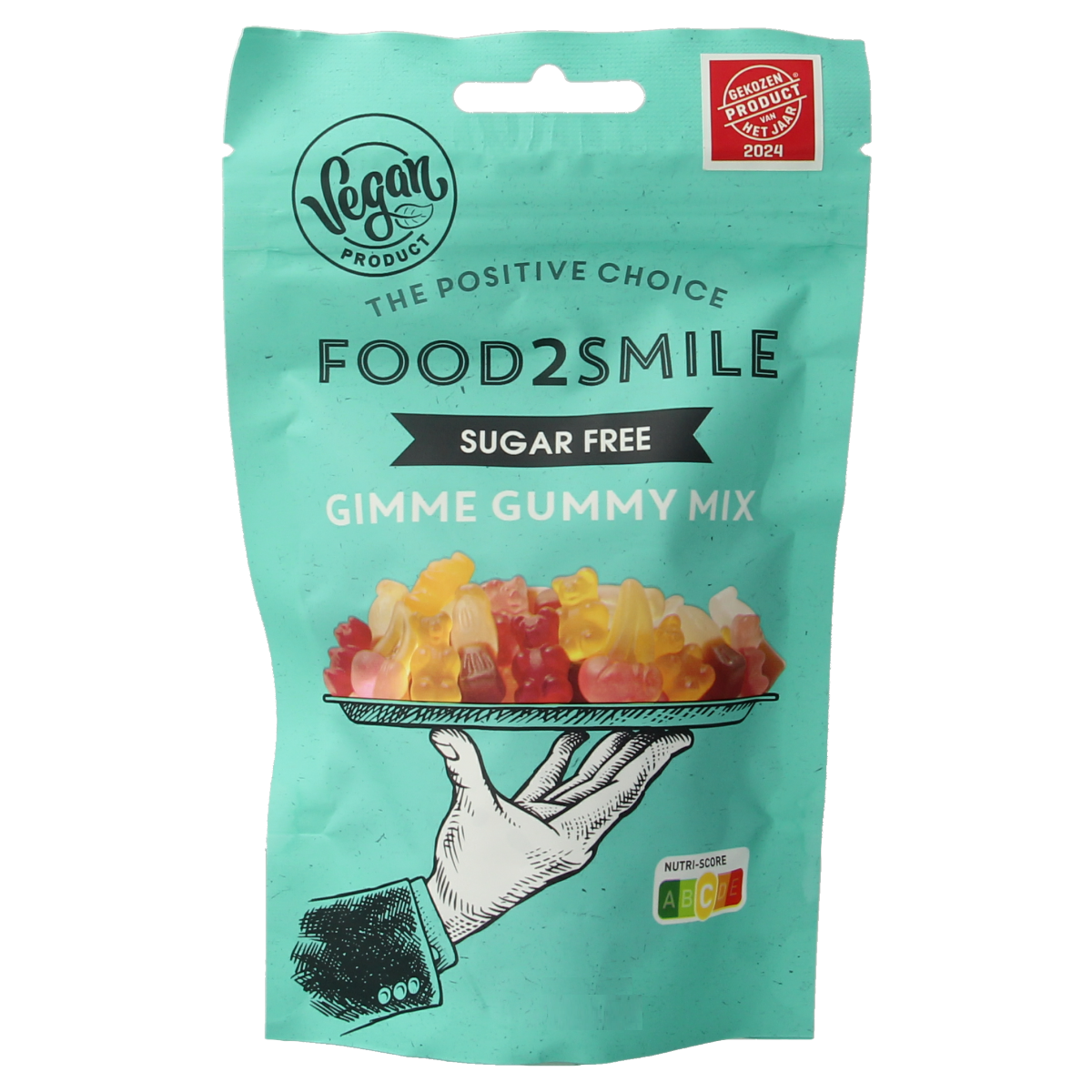 Food2Smile Gimme gummy mix suikervrij lactosevrij 90.00 Gram