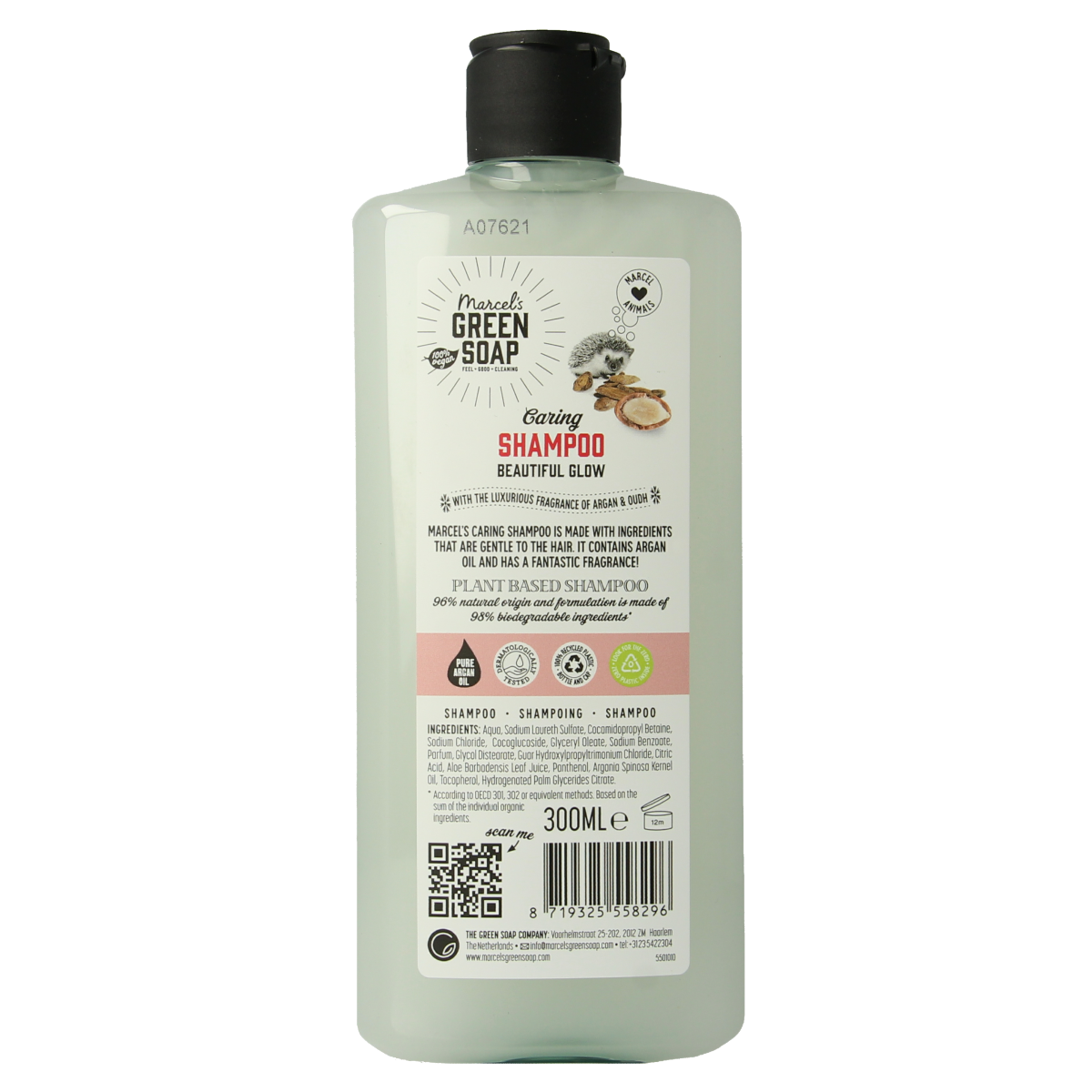 Marcel's Green Soap Caring shampoo argan & oudh 300.00 Milliliter