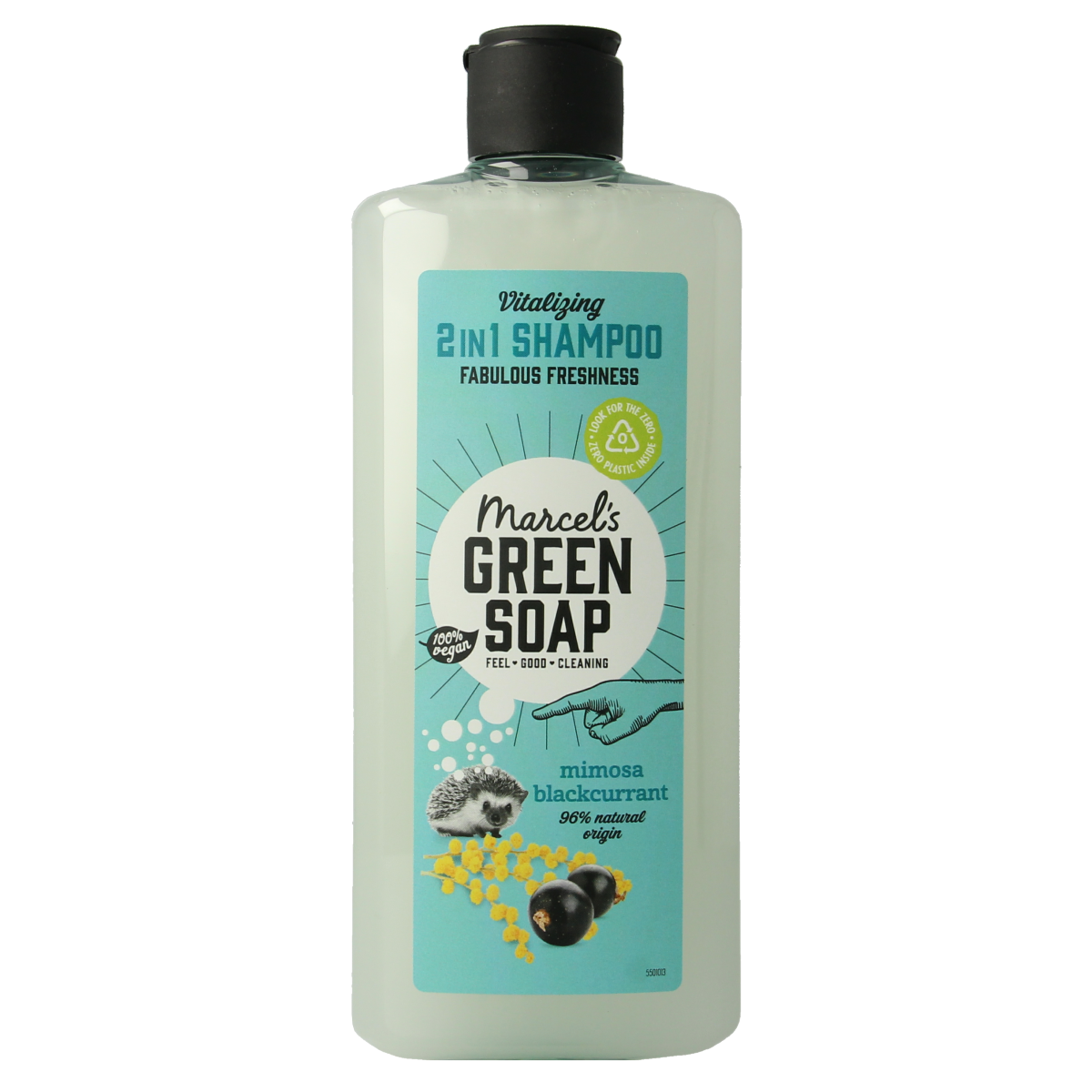 Marcel's Green Soap Shampoo & conditioner 2in1 mimosa zwarte bes 300.00 Milliliter