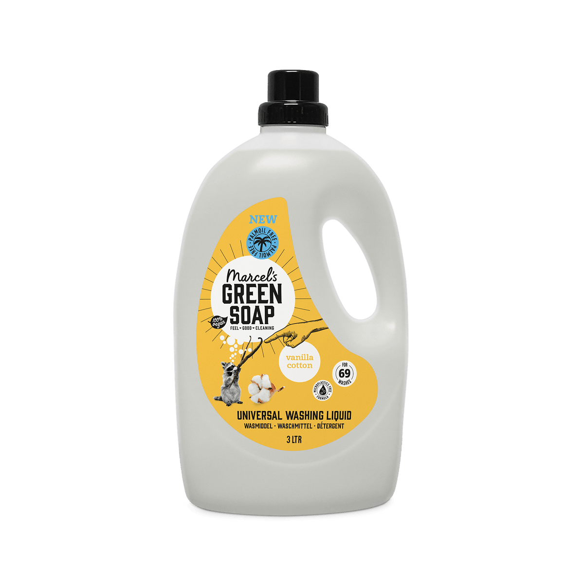 Marcel's Green Soap Wasmiddel vanille & katoen 3000.00 Milliliter
