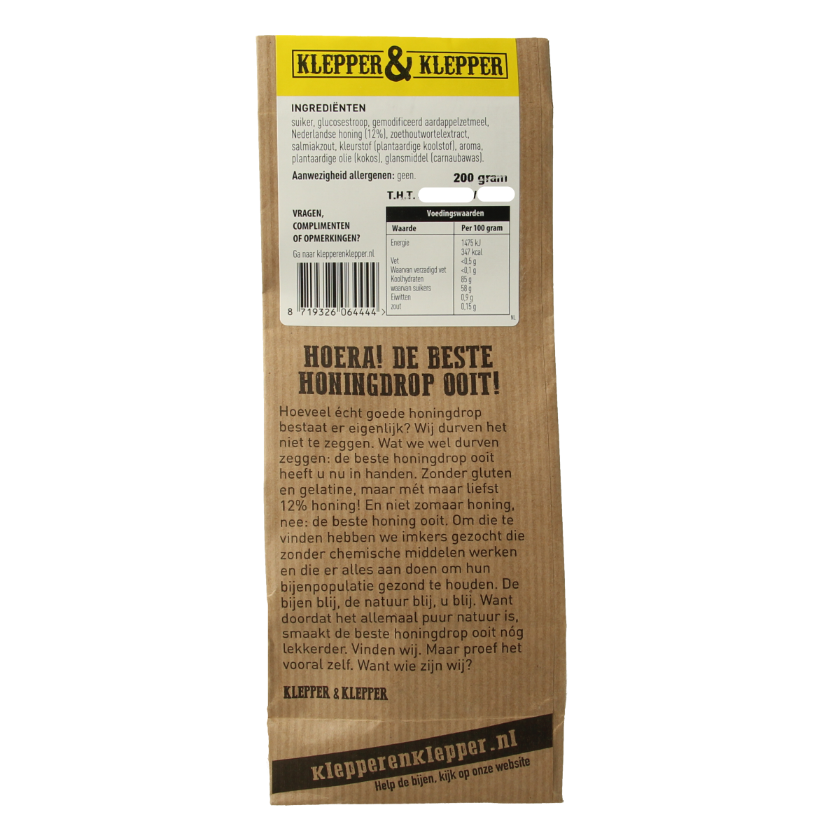 Klepper&Klepper De beste drop ooit honing 200.00 Gram