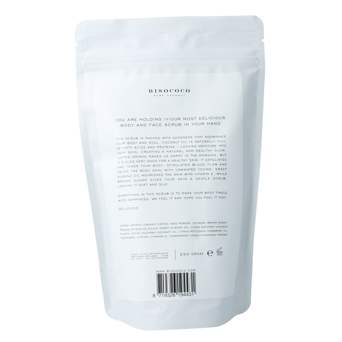 Bisococo Coffee scrub 250.00 Gram