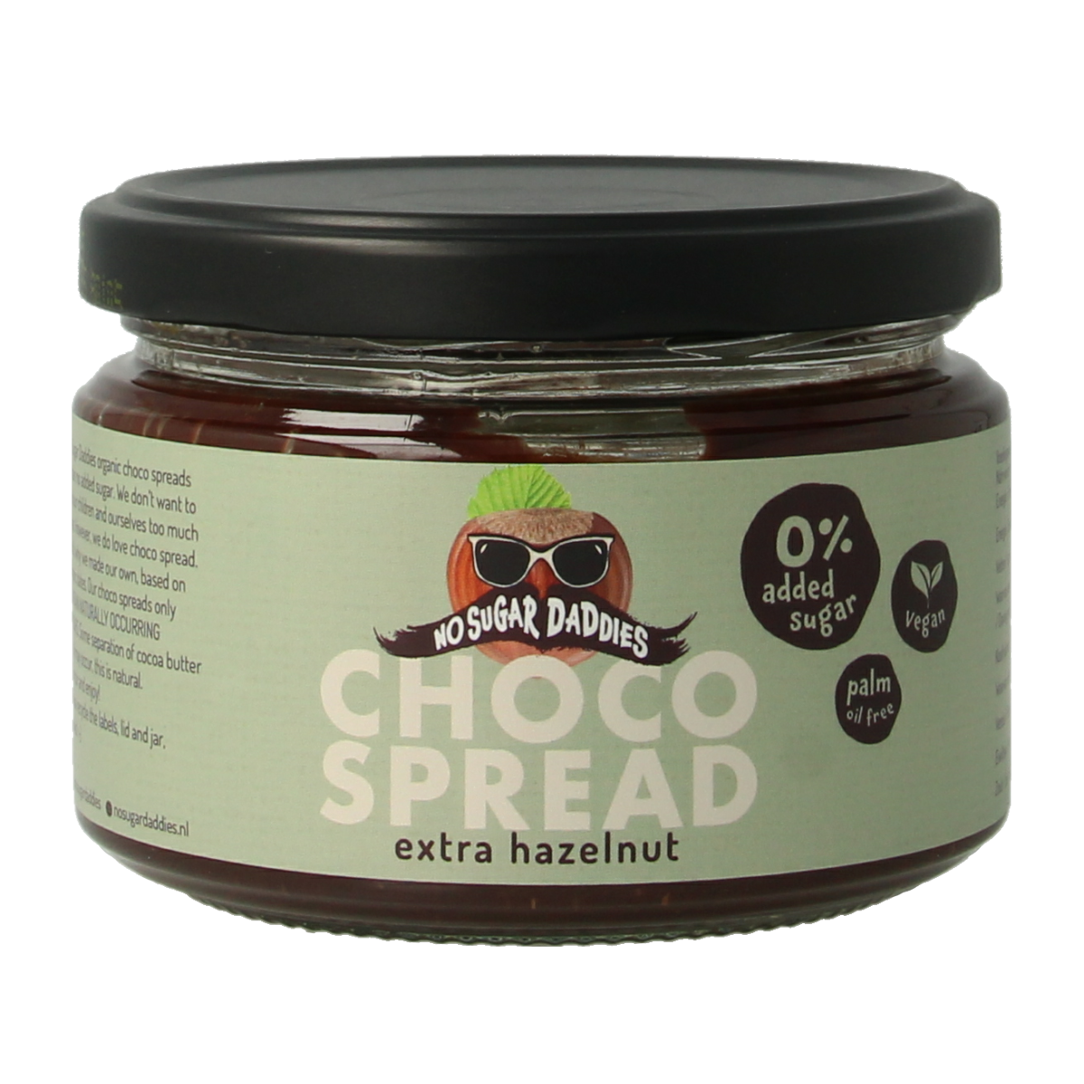 No Sugar Daddies Chocopasta hazelnoot bio 200.00 Gram