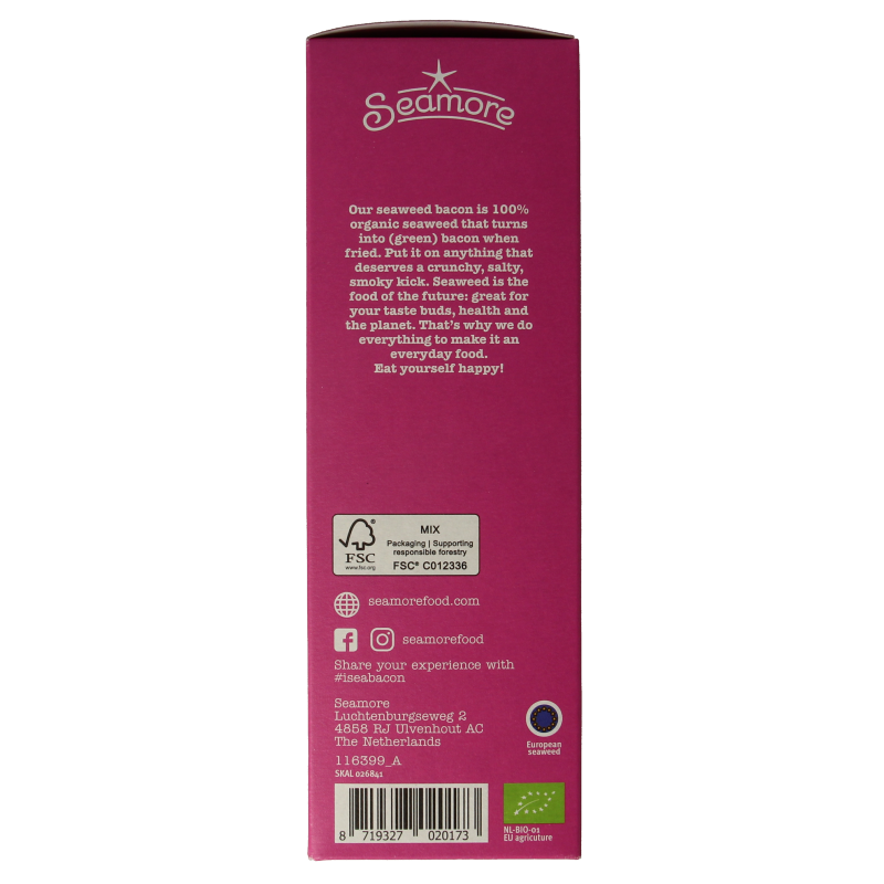 Seamore Seaweed bacon bio 30 Gram