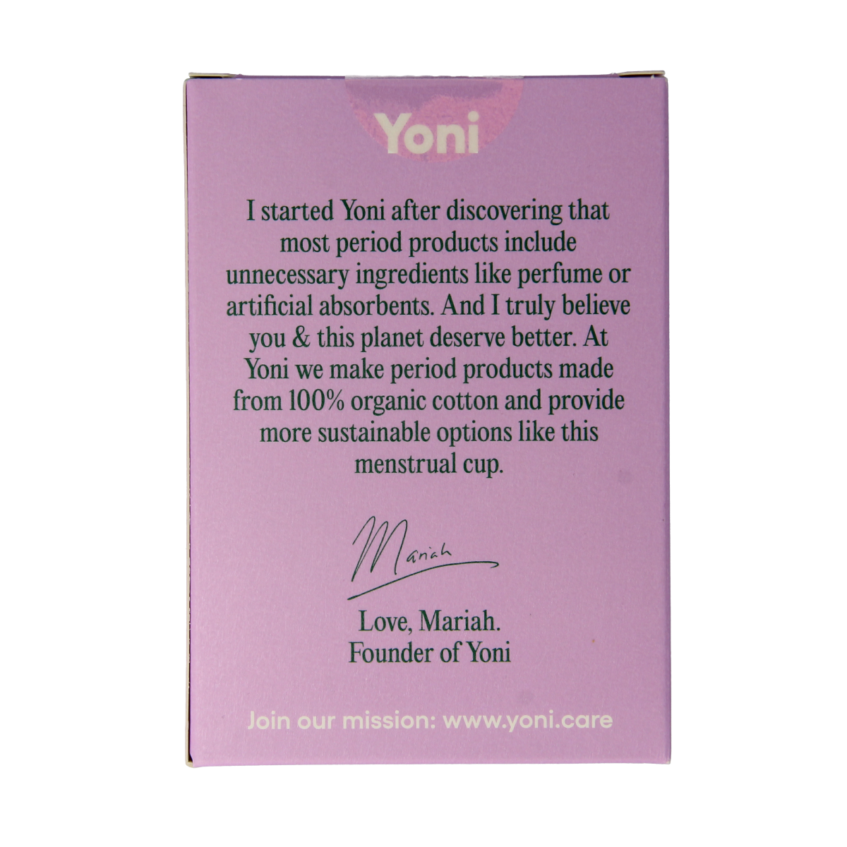 Yoni Menstruatiecup maat 1 1.00 Stuks