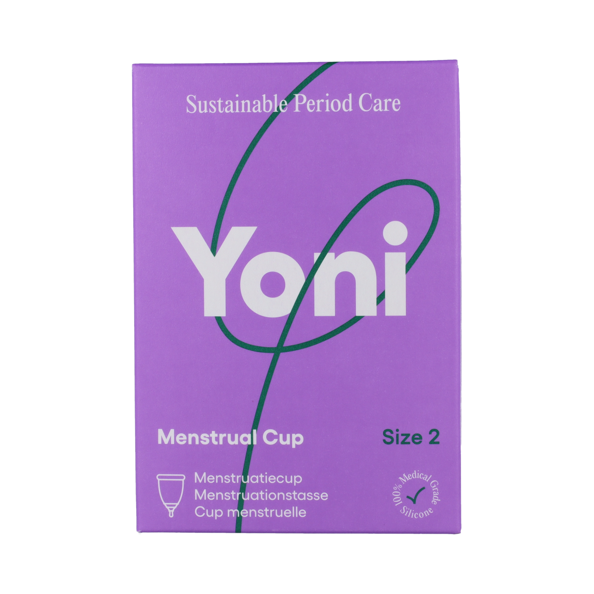 Yoni Menstruatiecup maat 2 1.00 Stuks
