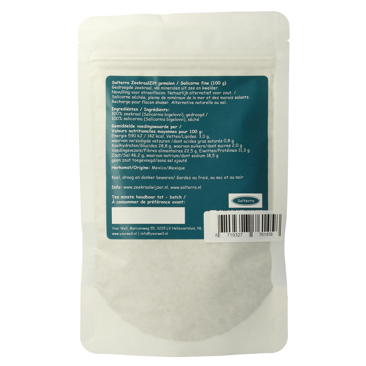 Salterra Zeekraalzilt fijn navulling 100.00 Gram