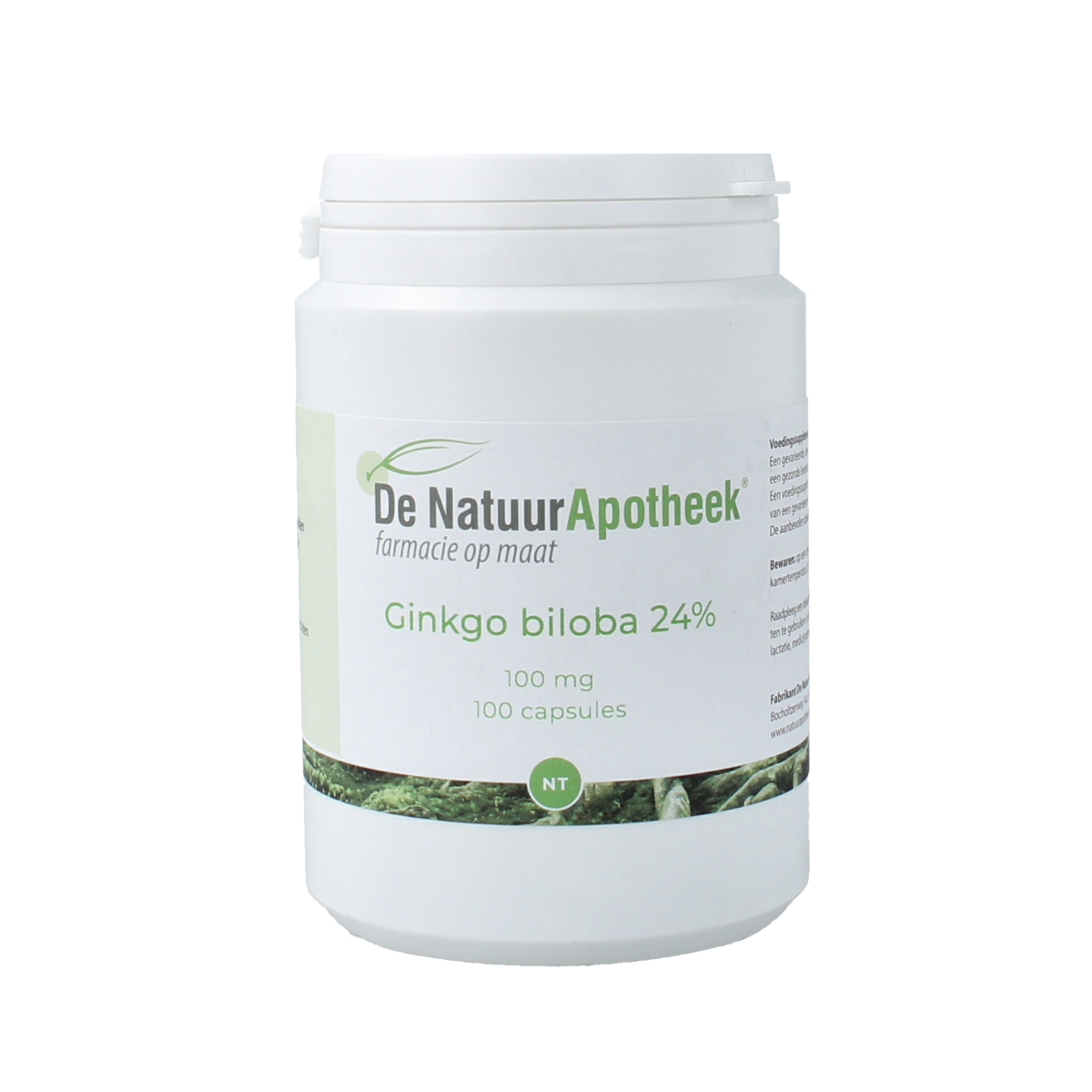 Natuurapotheek Ginkgo biloba 24% 100mg 100.00 Capsules