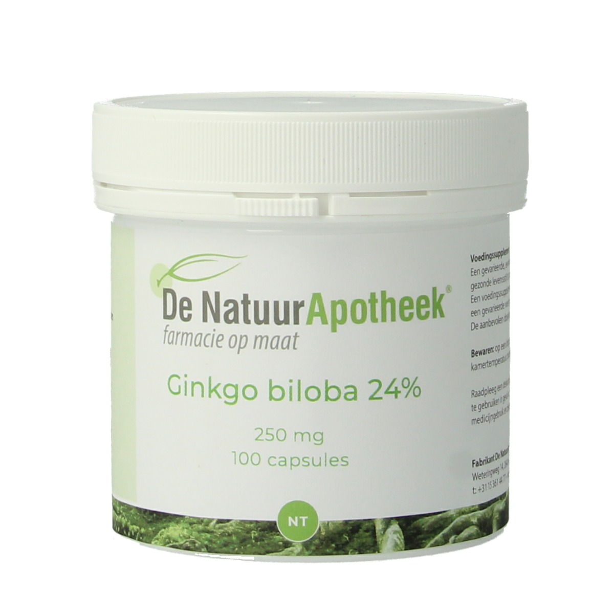 Natuurapotheek Ginkgo biloba 24% 250mg 100.00 Capsules