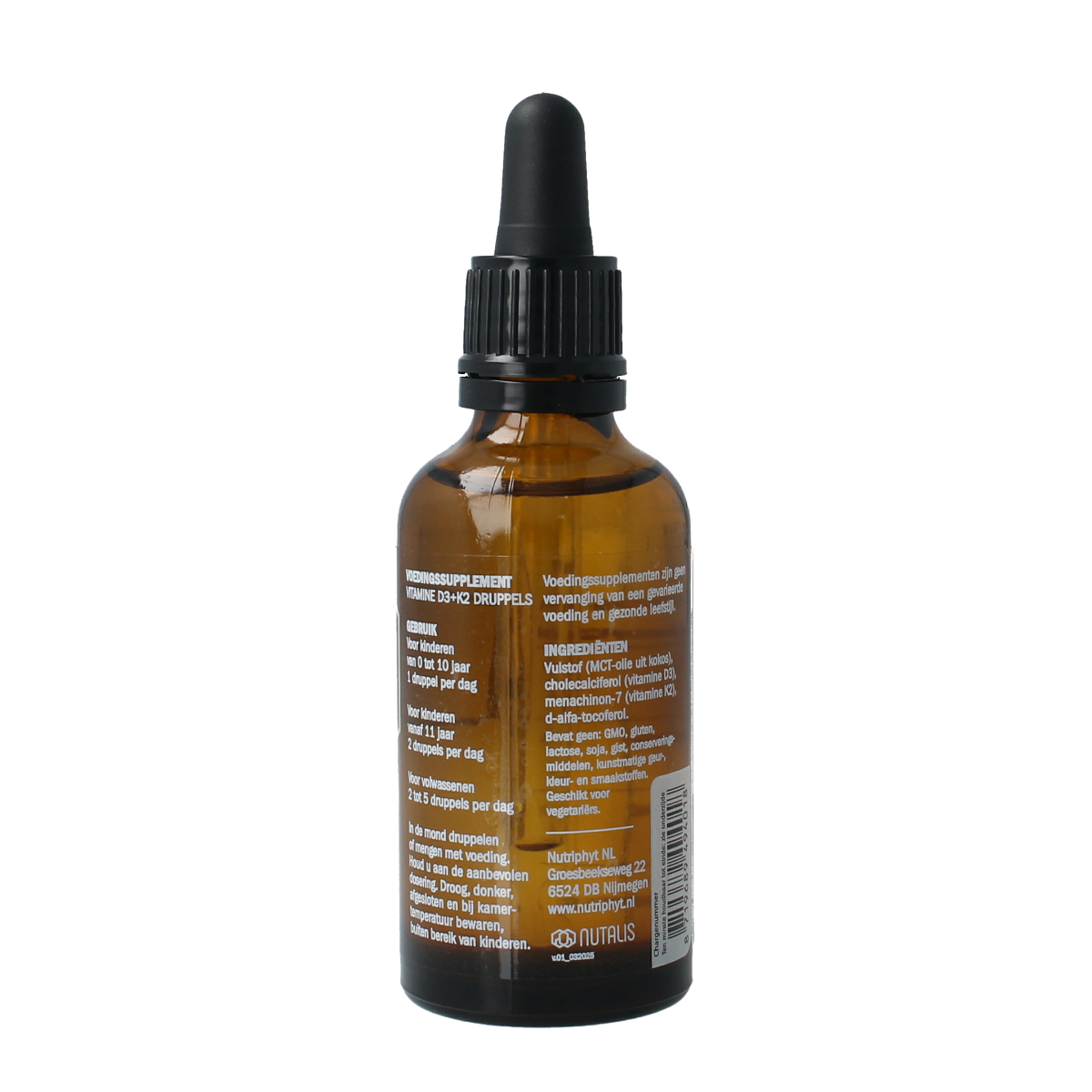 Nutalis Vitamine D3 & K2 druppels 50.00 Milliliter